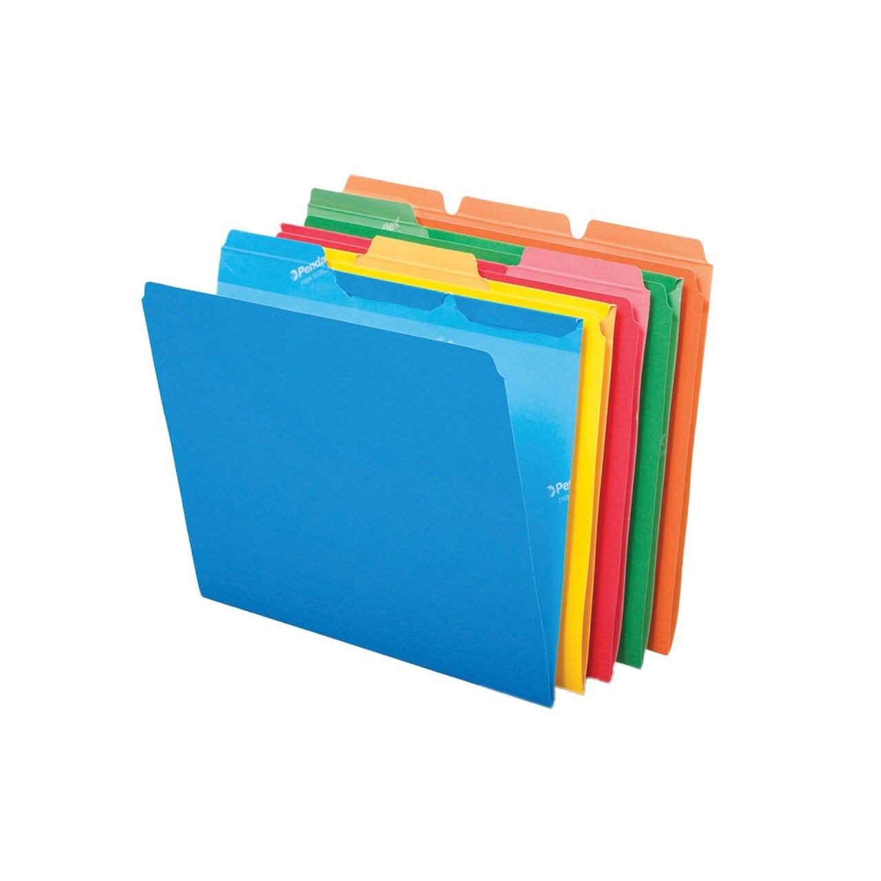 Pendaflex Ready-Tab File Folder, Letter Size, 1/3 Cut Tabs, Assorted Colors, Pack of 50